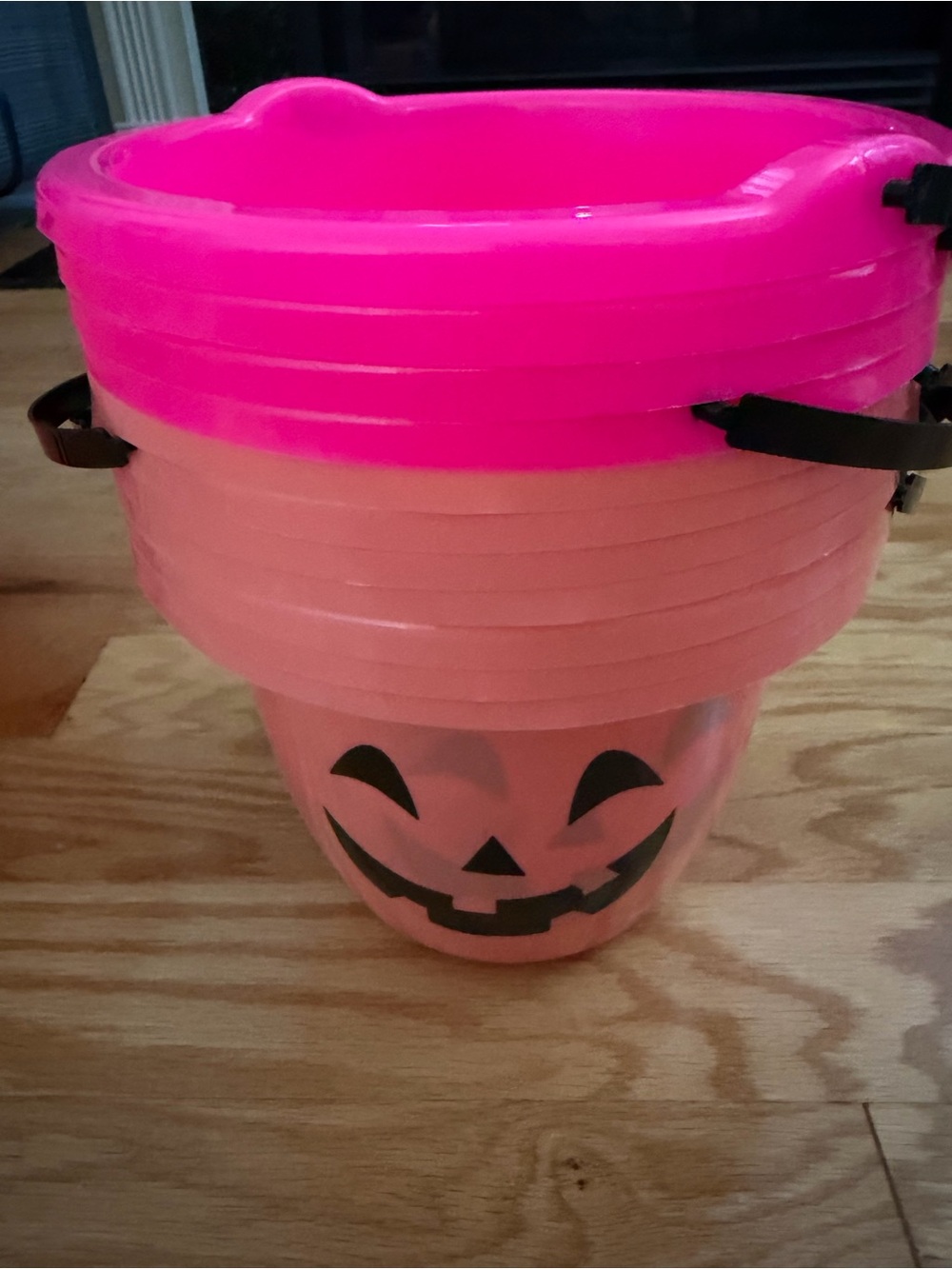 Halloween Jack-O'-Lantern Candy Bucket - Pink Bundle of 20